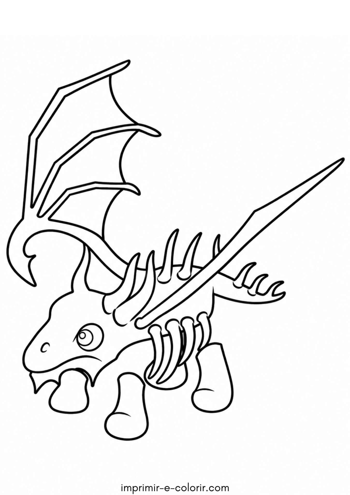 Desenho de Roblox Adopt Me – Dragão Shadow de estimação Desenho de Roblox Adopt Me – Dragão Shadow de estimação