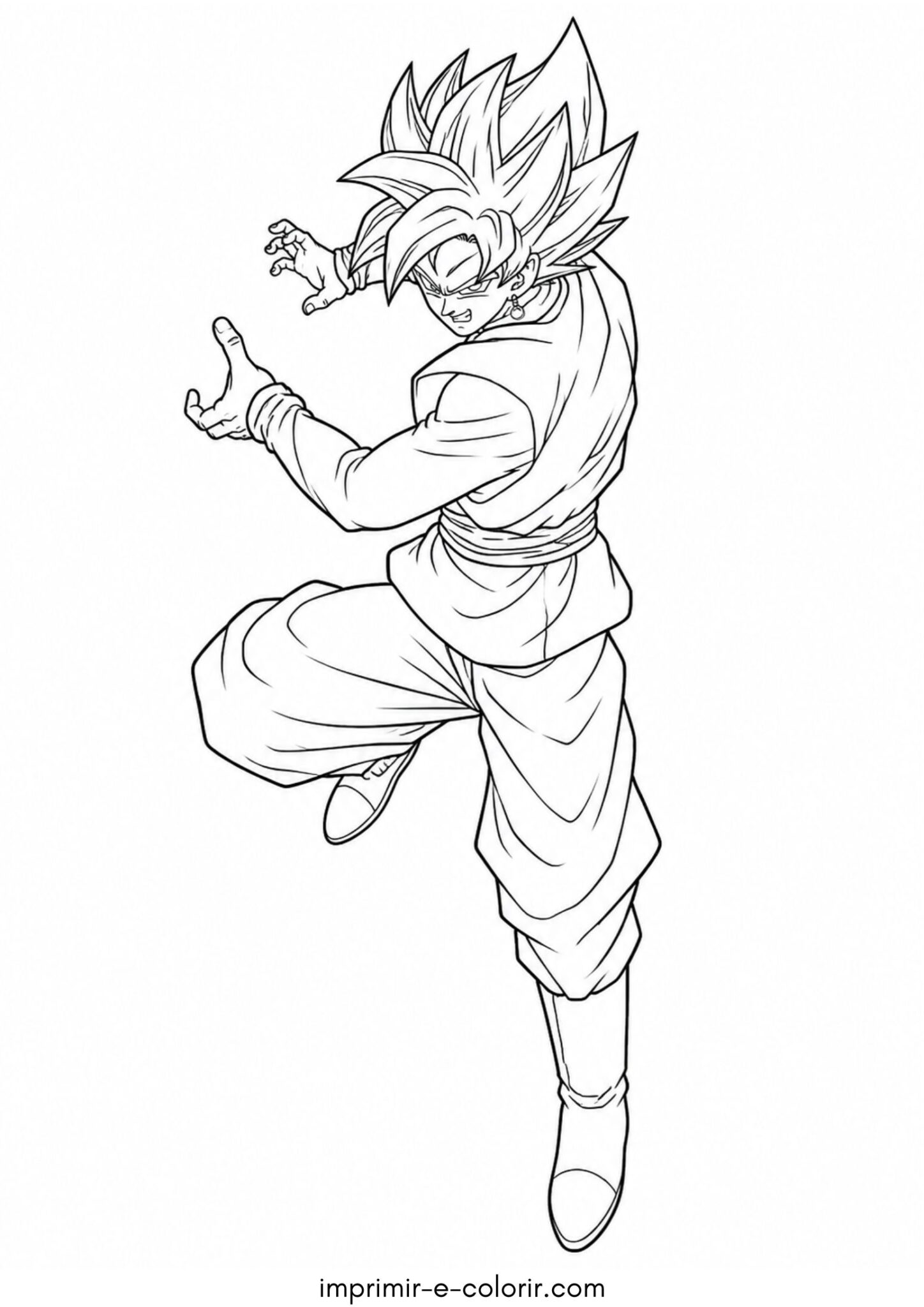 Desenho de Goku Black