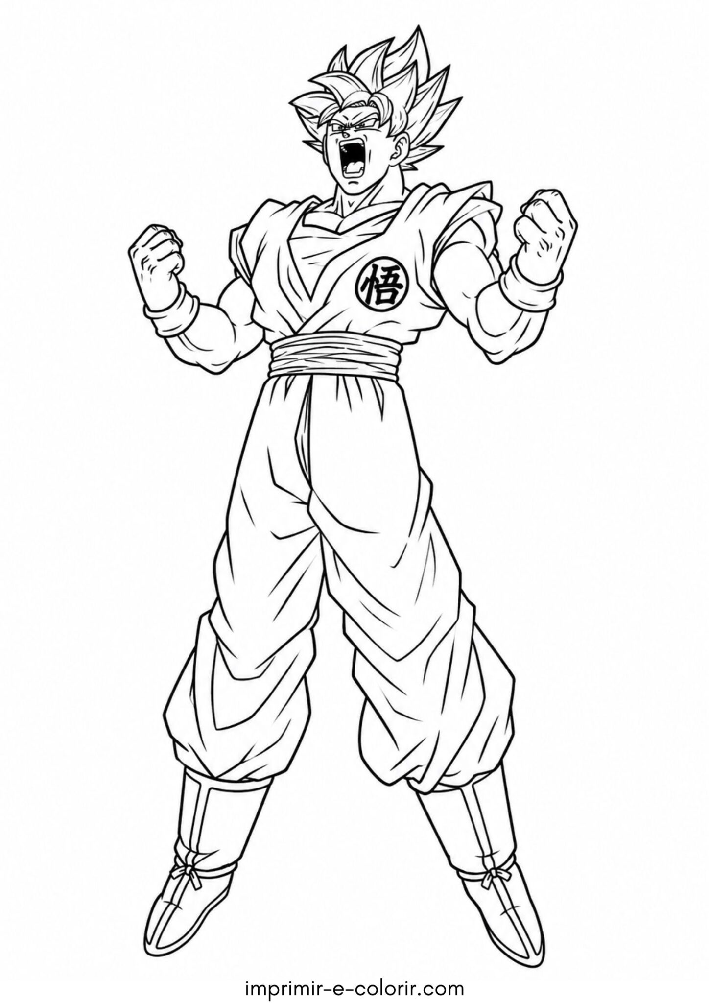 Desenho de Goku Blue para colorir e imprimir Desenho de Goku Blue para colorir e imprimir
