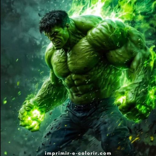 Desenhos de Hulk para colorir e imprimir grátis