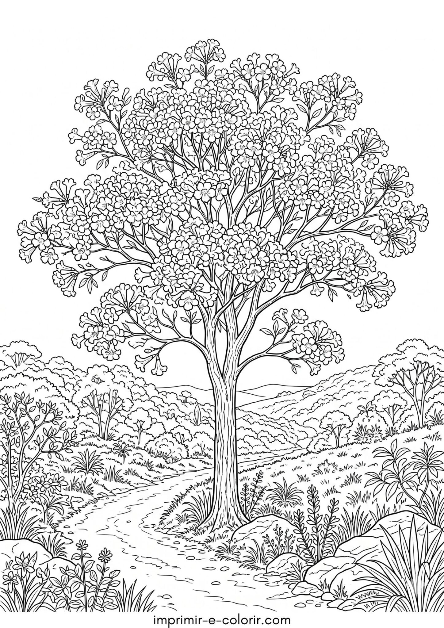 Desenho de Ipê Amarelo Desenho de Ipê Amarelo