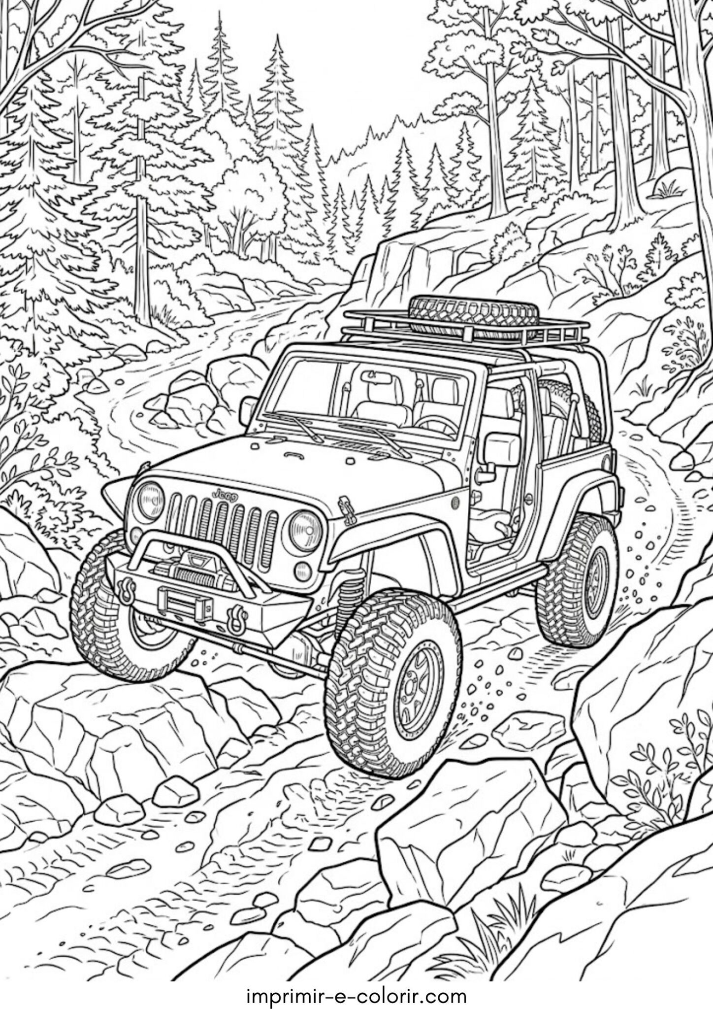 Desenho de Jeep off-road