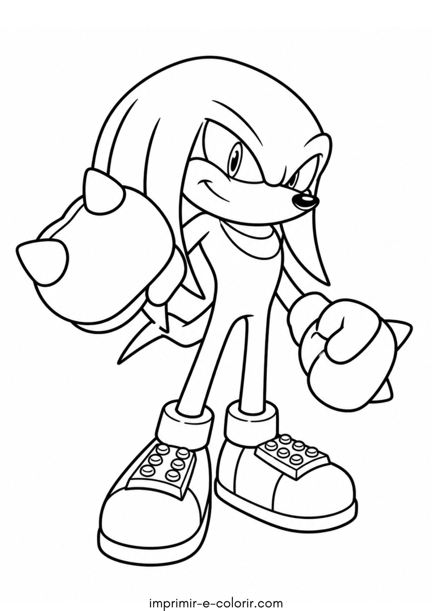 Desenho de Knuckles (Sonic)