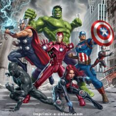 Desenhos da Marvel para Colorir e Imprimir ⭐️ Grátis em PDF
