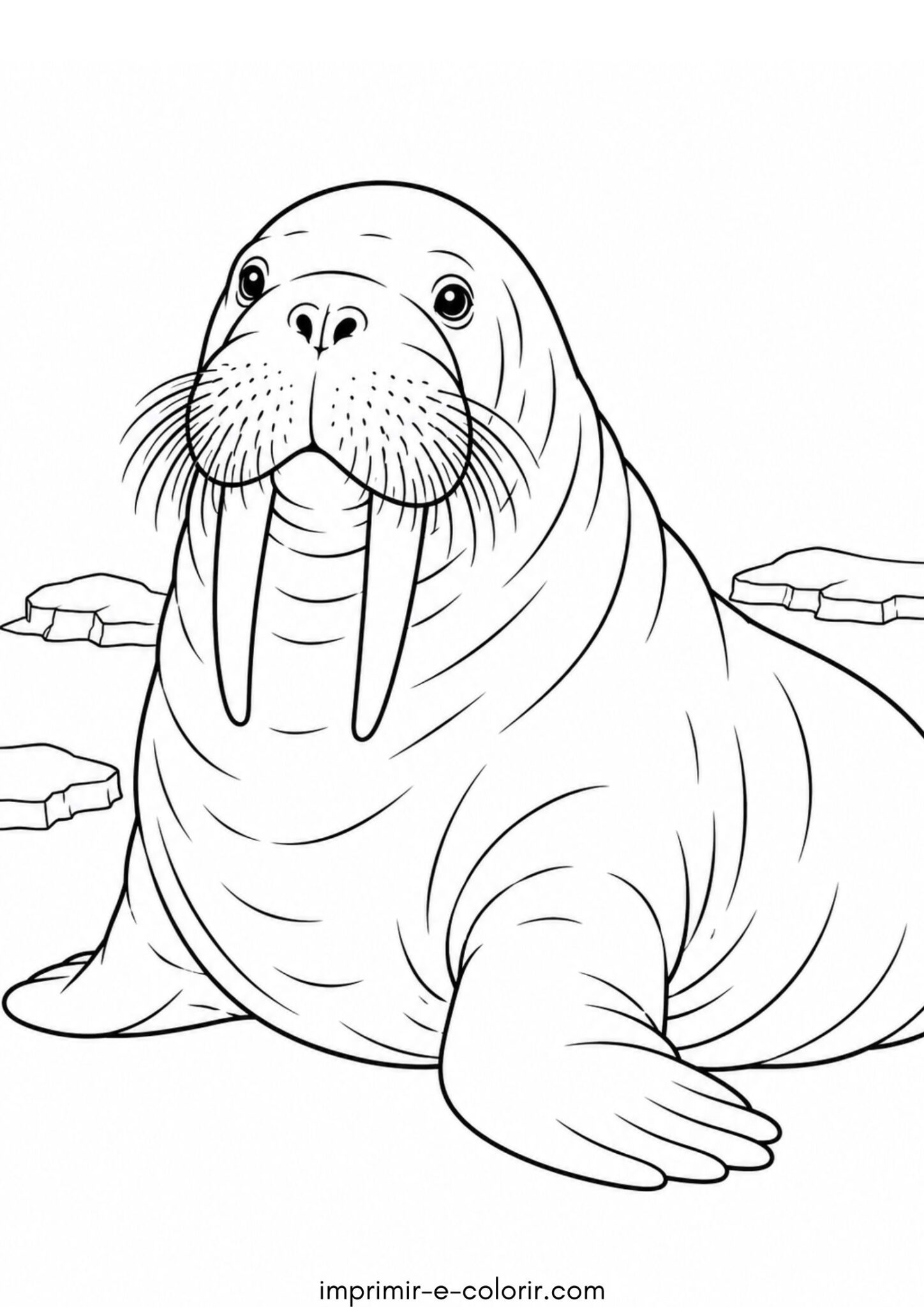 Desenho de Morsa