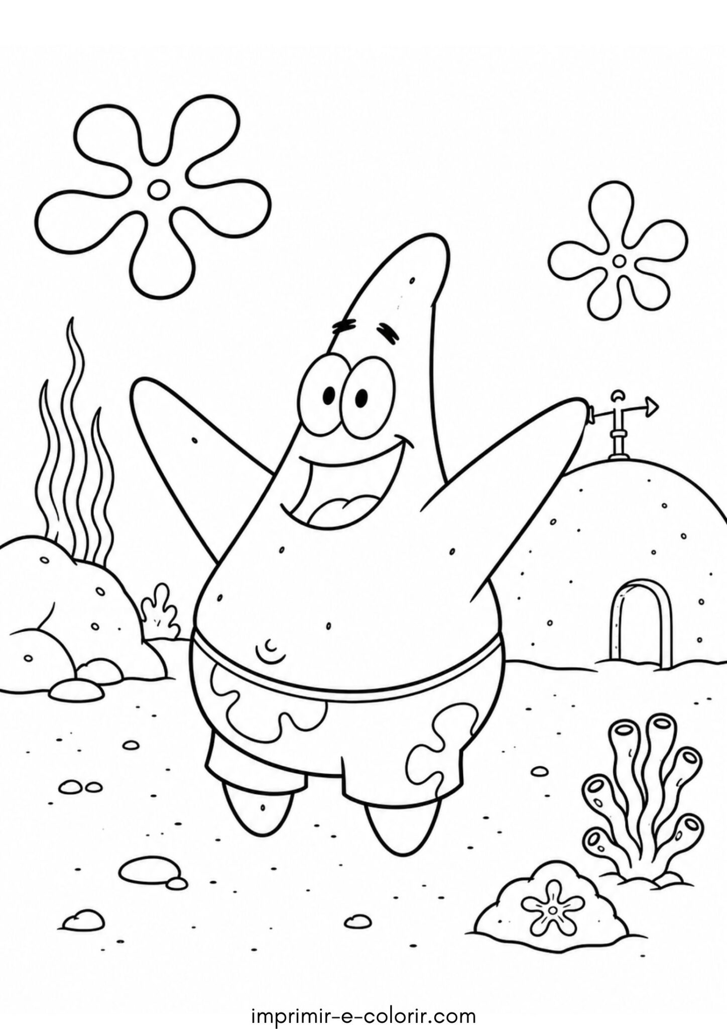 Desenho de Patrick Estrela (Bob Esponja) Desenho de Patrick Estrela (Bob Esponja)