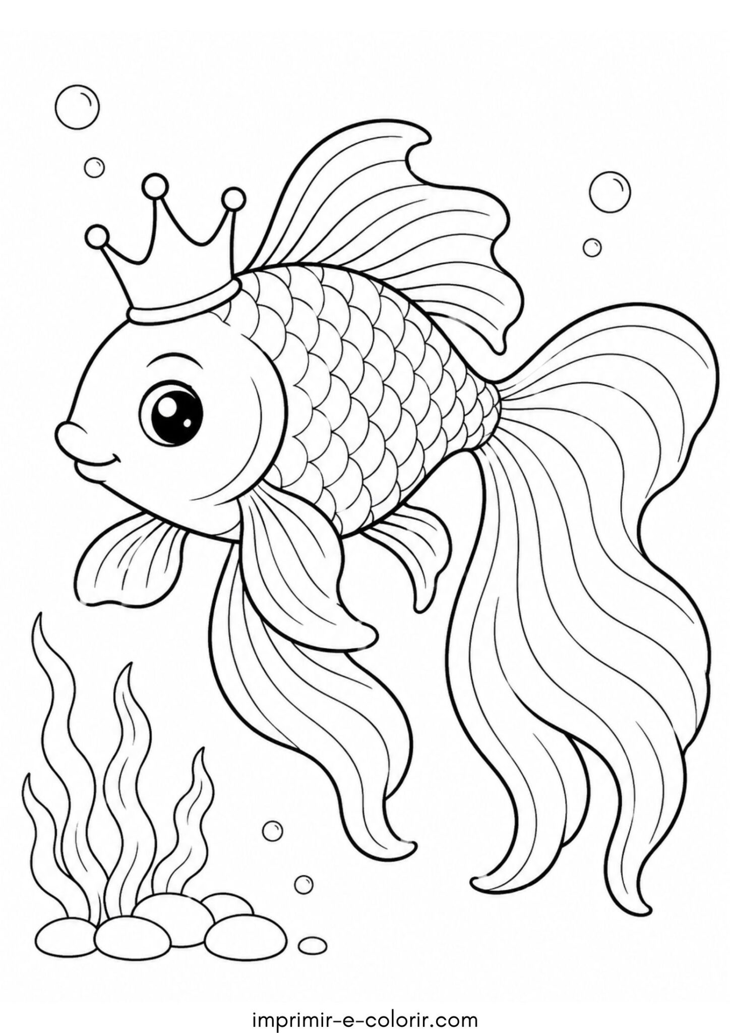 Desenho de Peixinho dourado