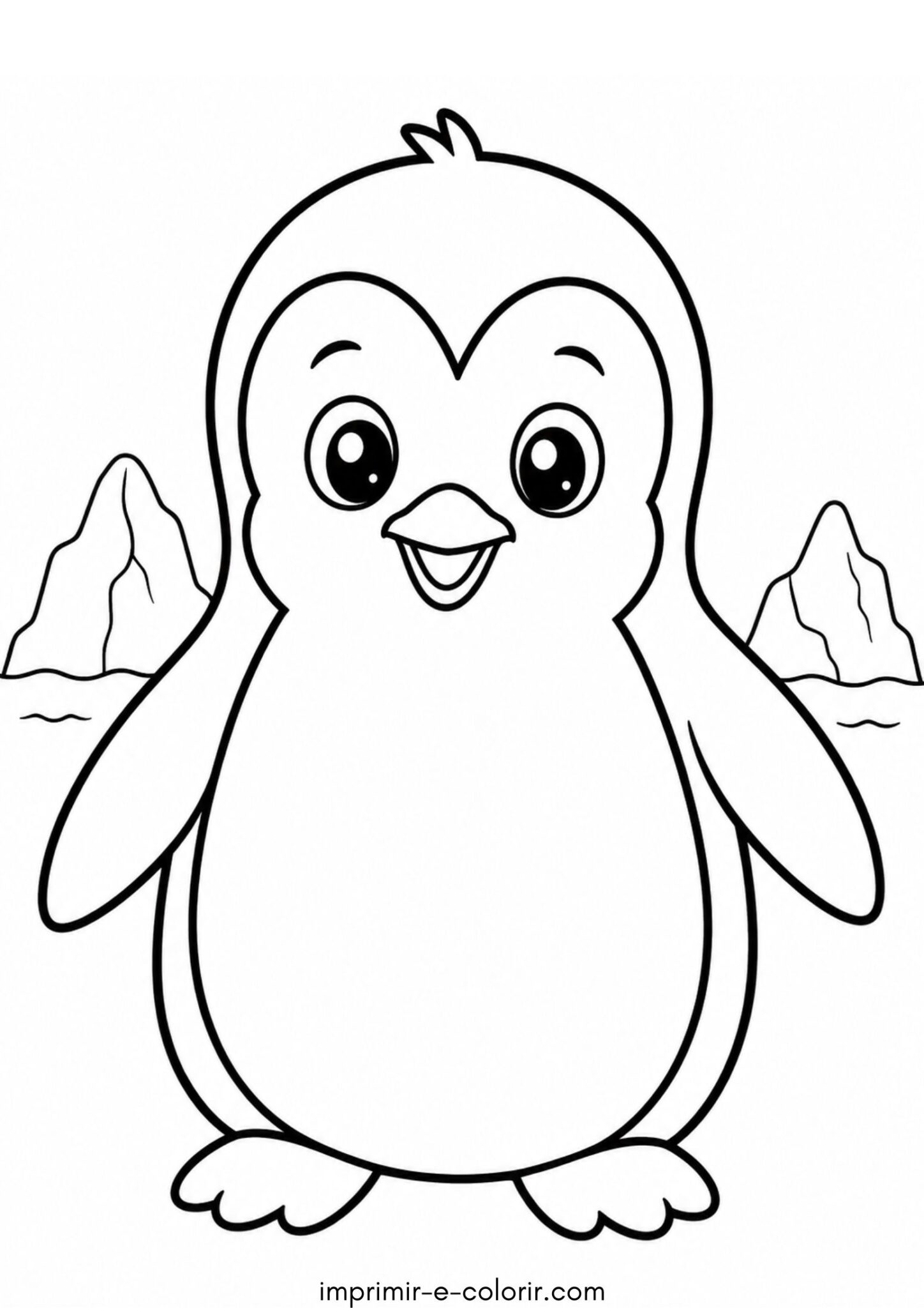 Desenho de Pinguim Desenho de Pinguim