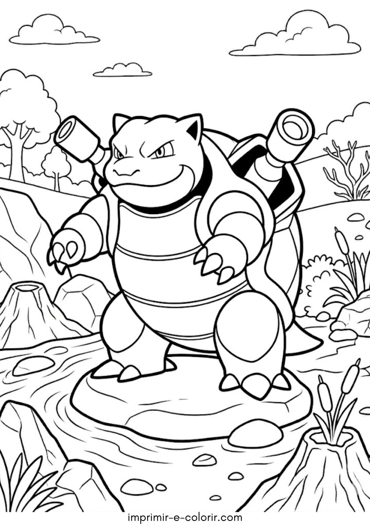 Desenho de Pokémon Blastoise
