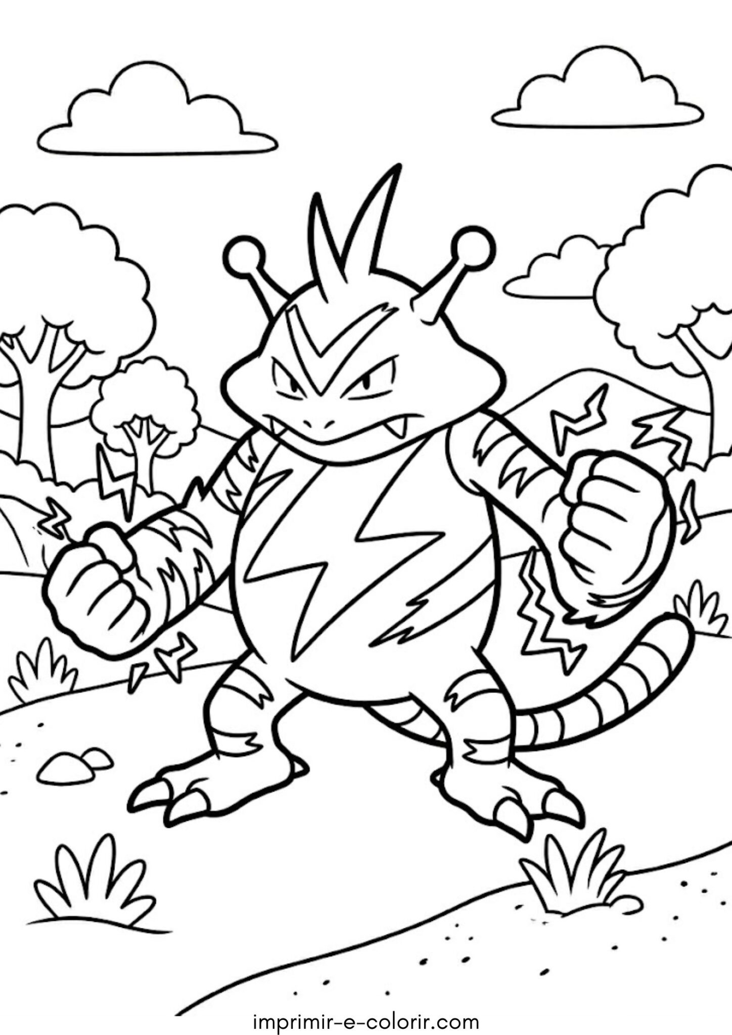 Desenho de Pokémon Electabuzz