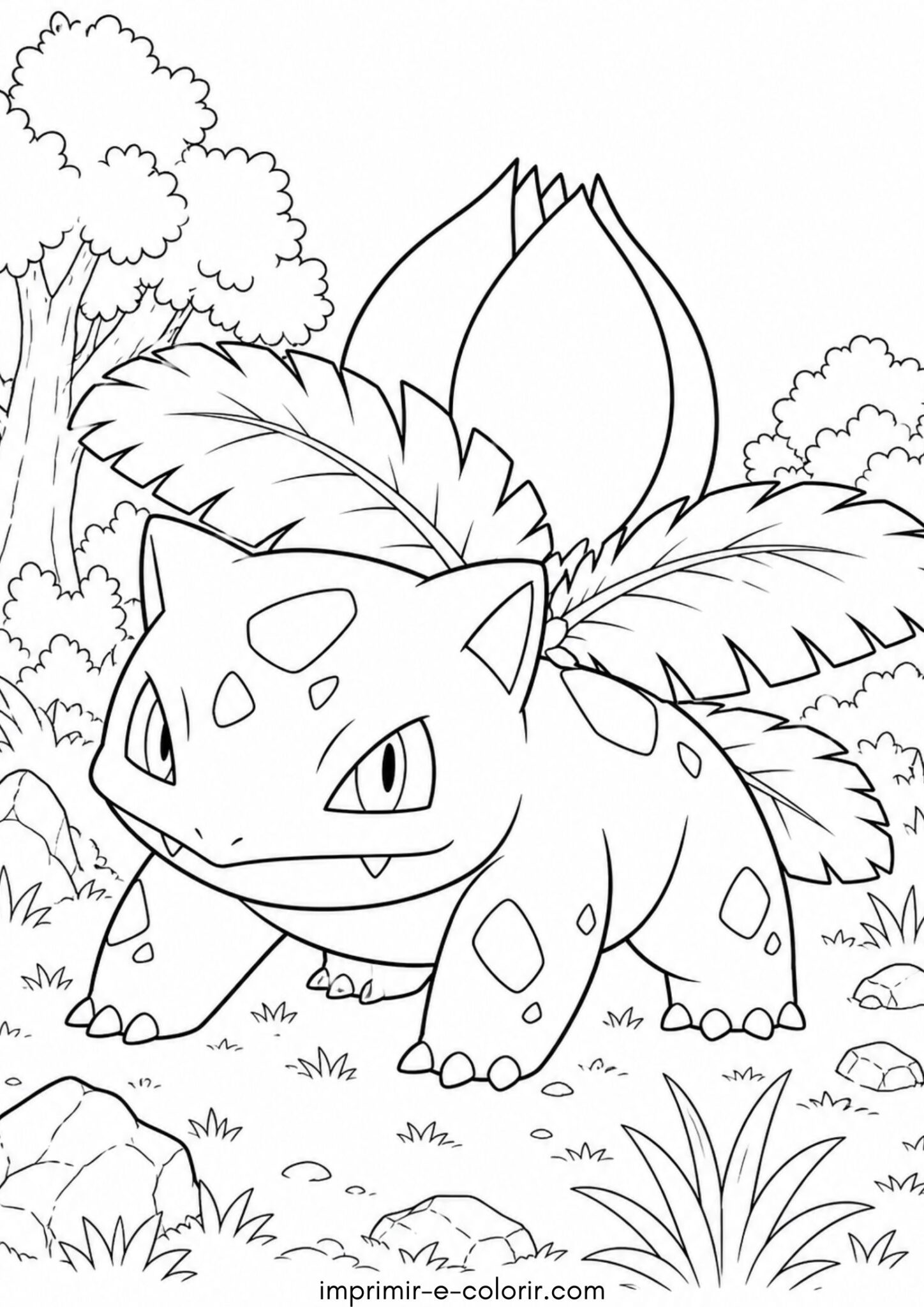 Desenho de Pokémon Ivysaur