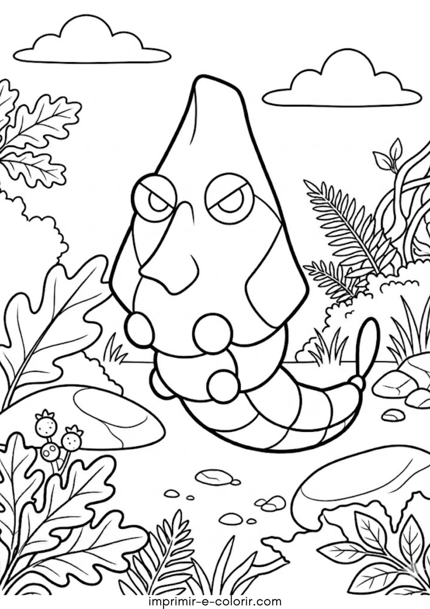 Desenho de Pokémon Metapod
