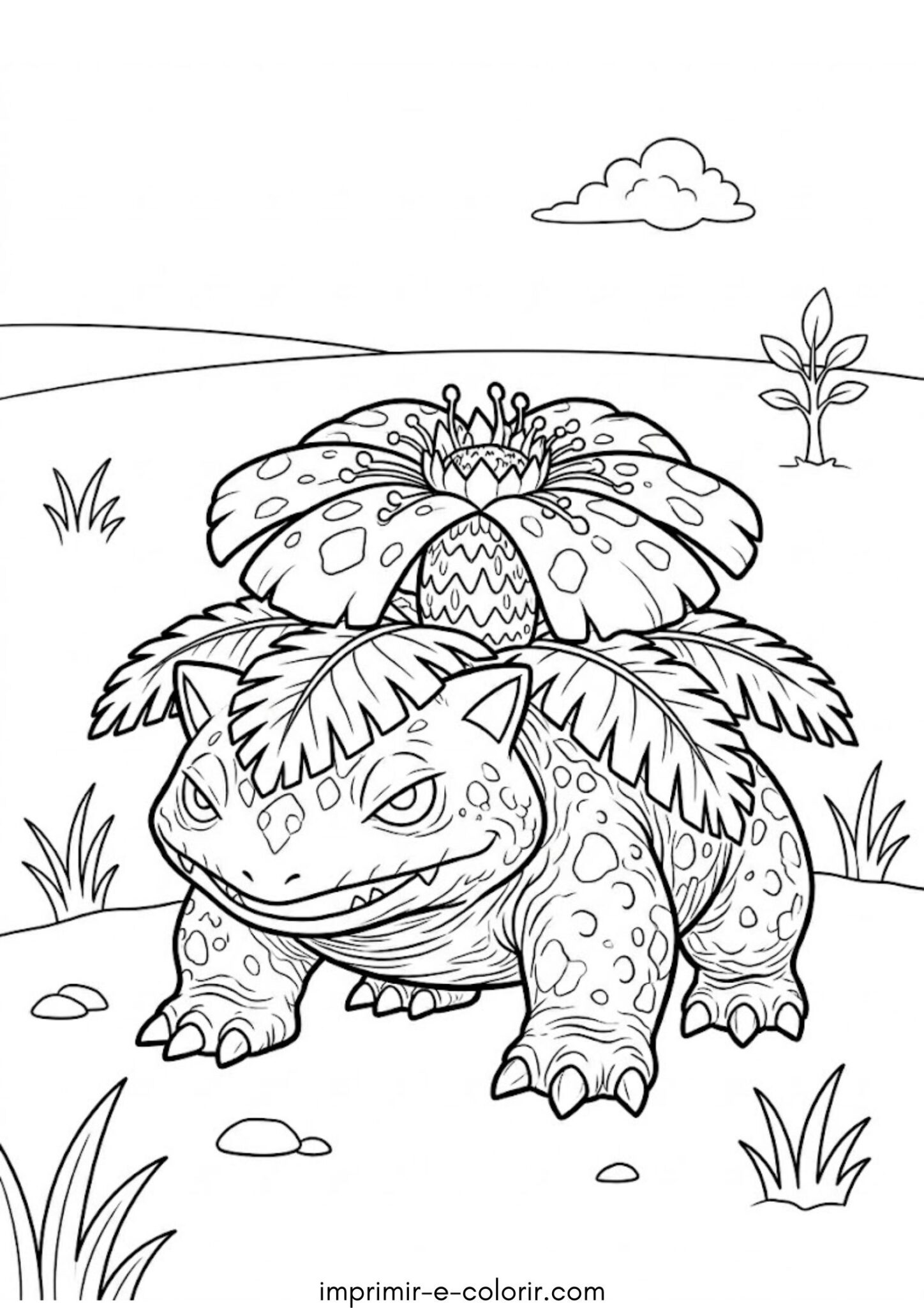 Desenho de Pokémon Venusaur