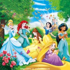 Desenhos de Princesa para Colorir e Imprimir Grátis
