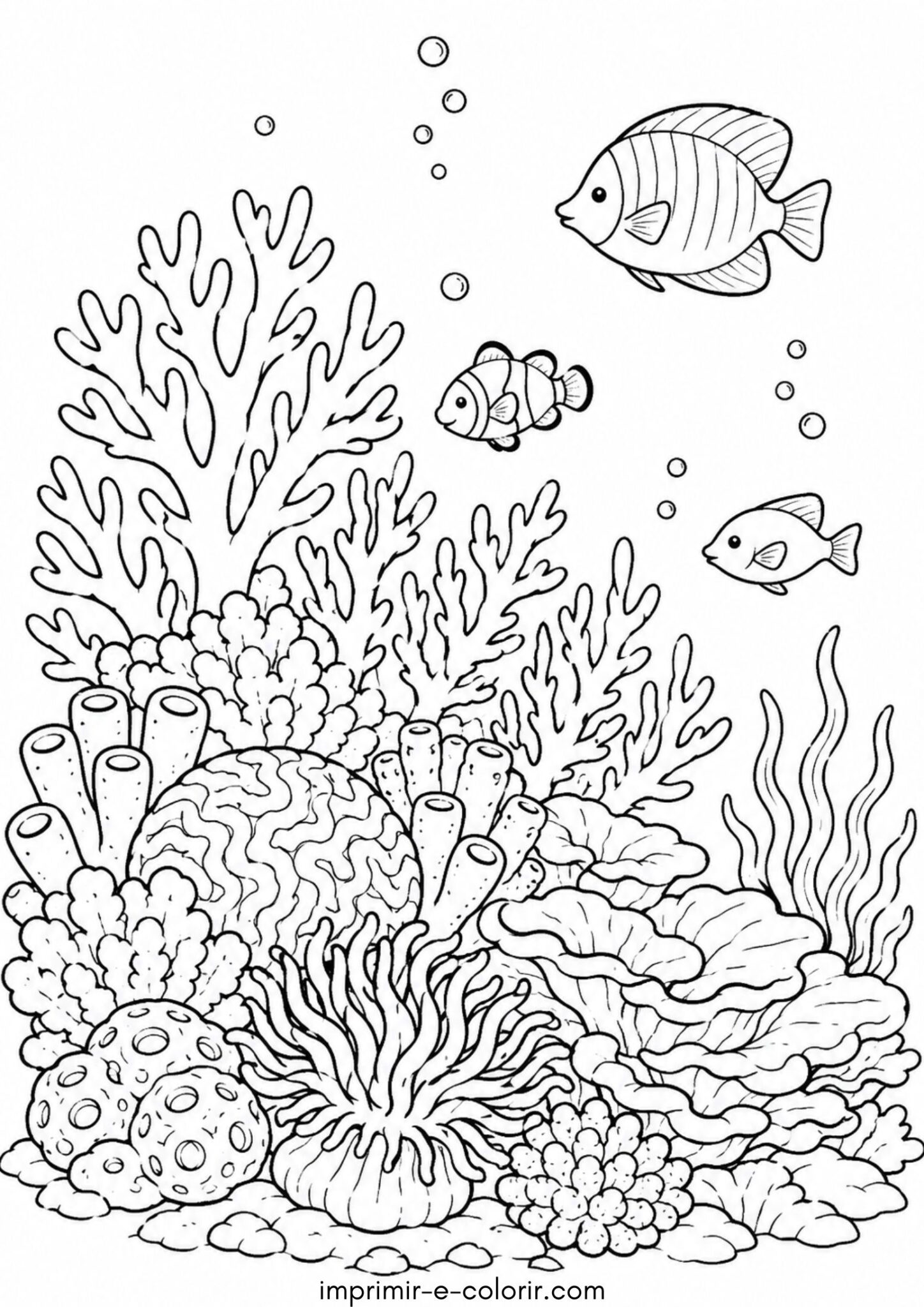 Desenho de Recife de corais Desenho de Recife de corais