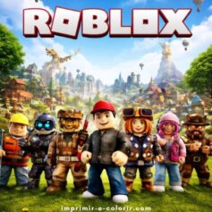Desenhos do Roblox para Colorir e Imprimir ⭐️ Grátis em PDF 