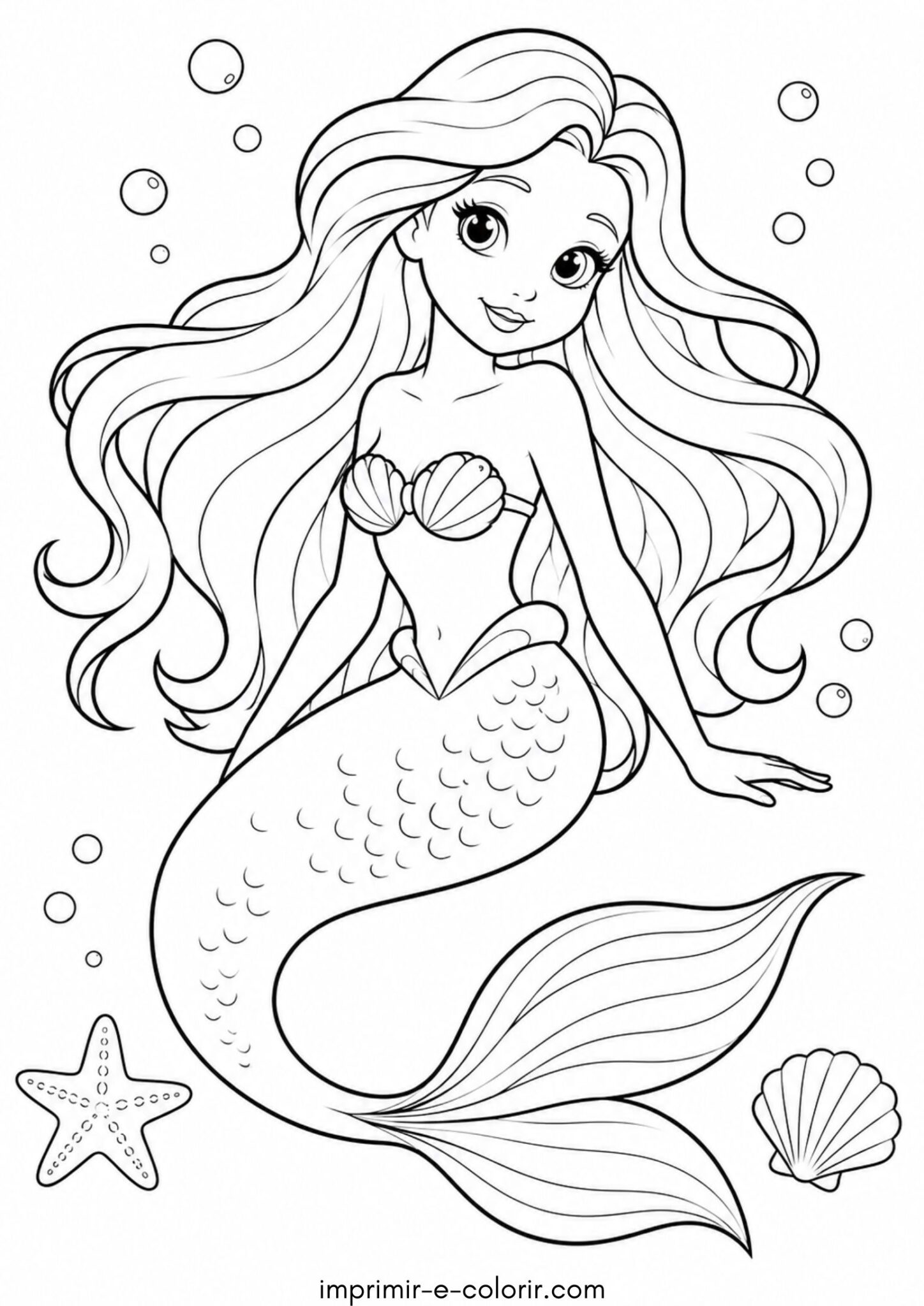 Desenho de Sereia