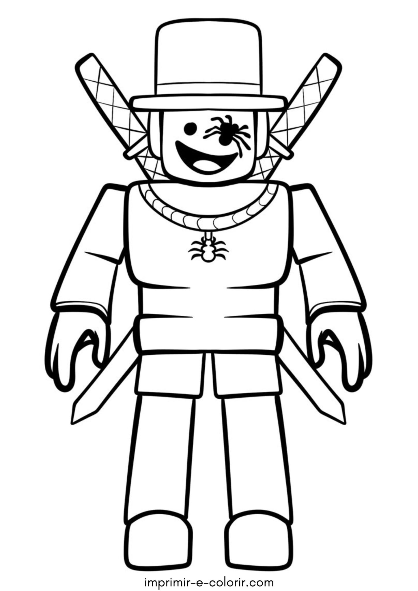 Desenho de SpyderSammy do Roblox