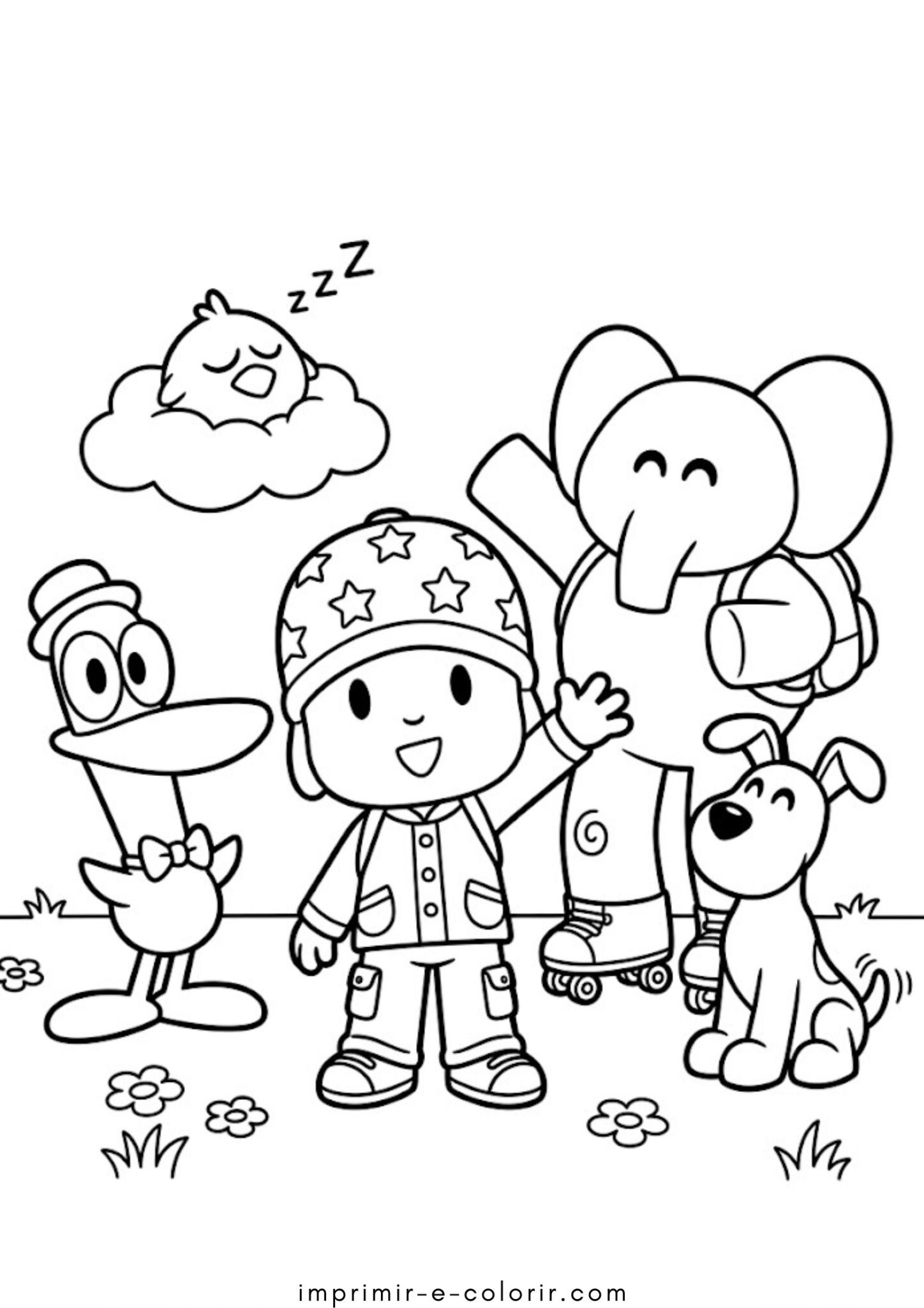 Desenho de Turma do Pocoyo