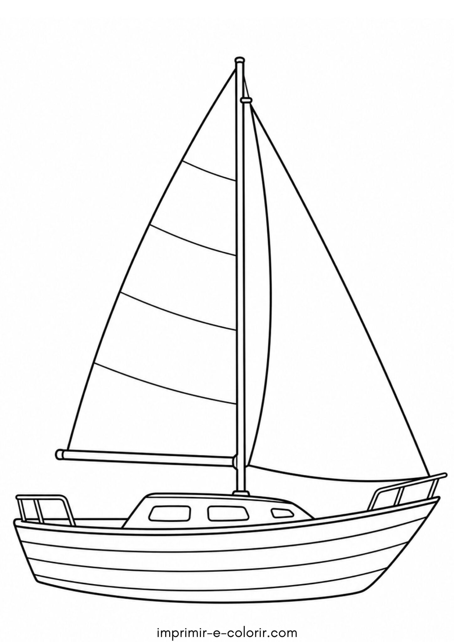 Desenho de Barco a vela