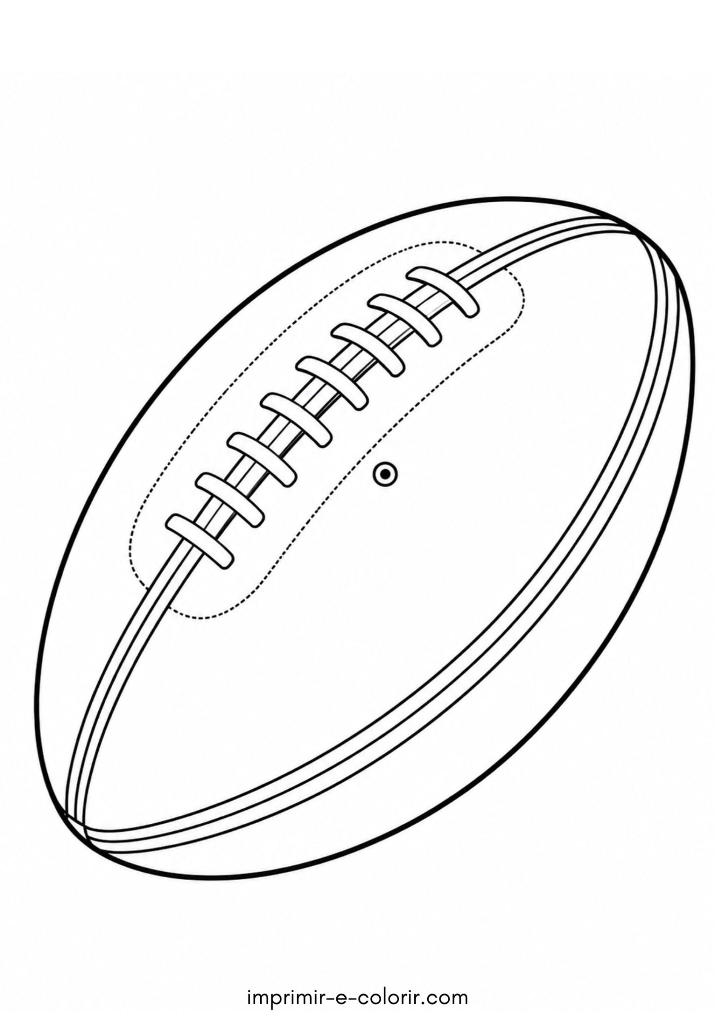 Desenho de Bola de rúgbi