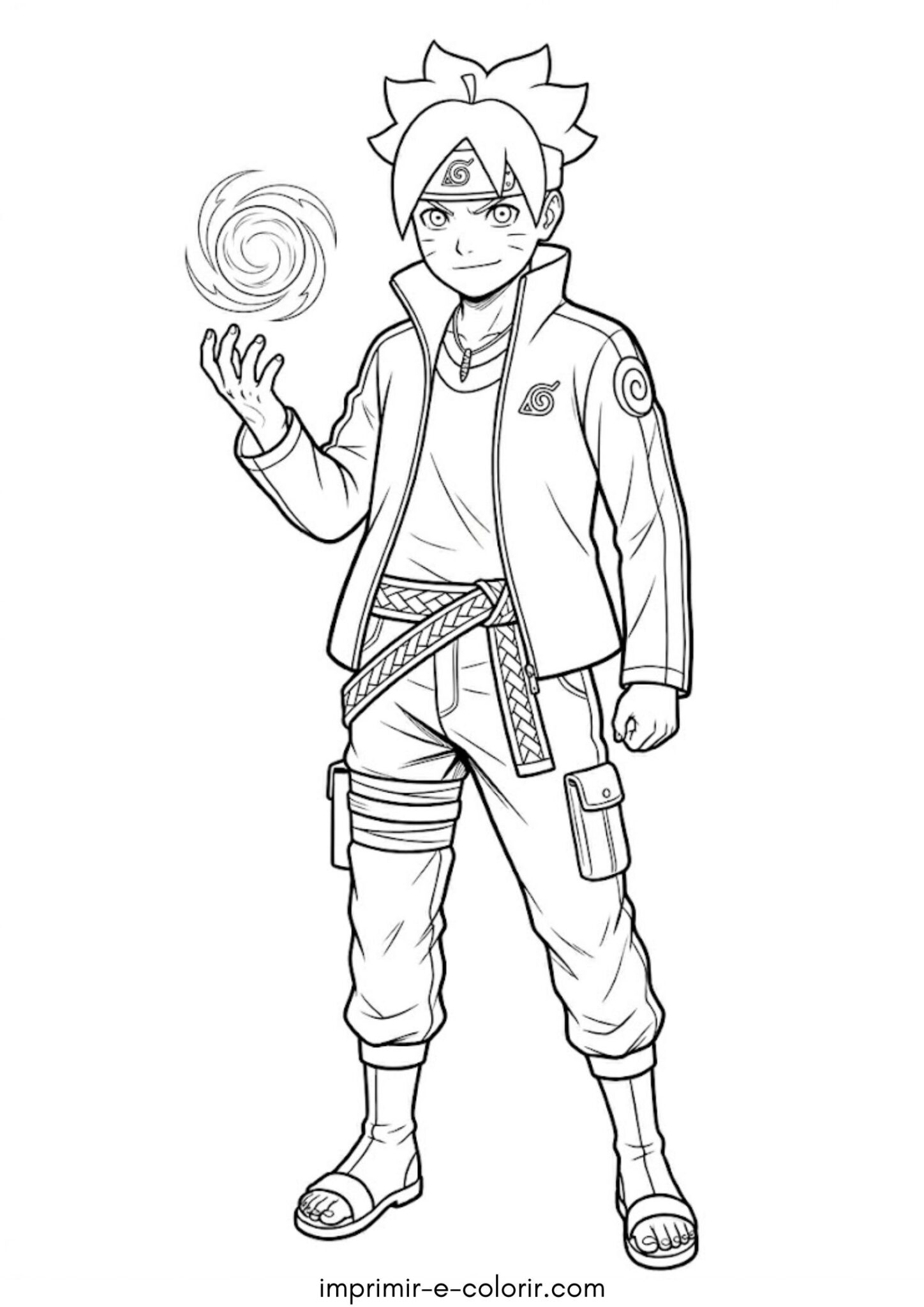 Desenho de Boruto (Naruto)