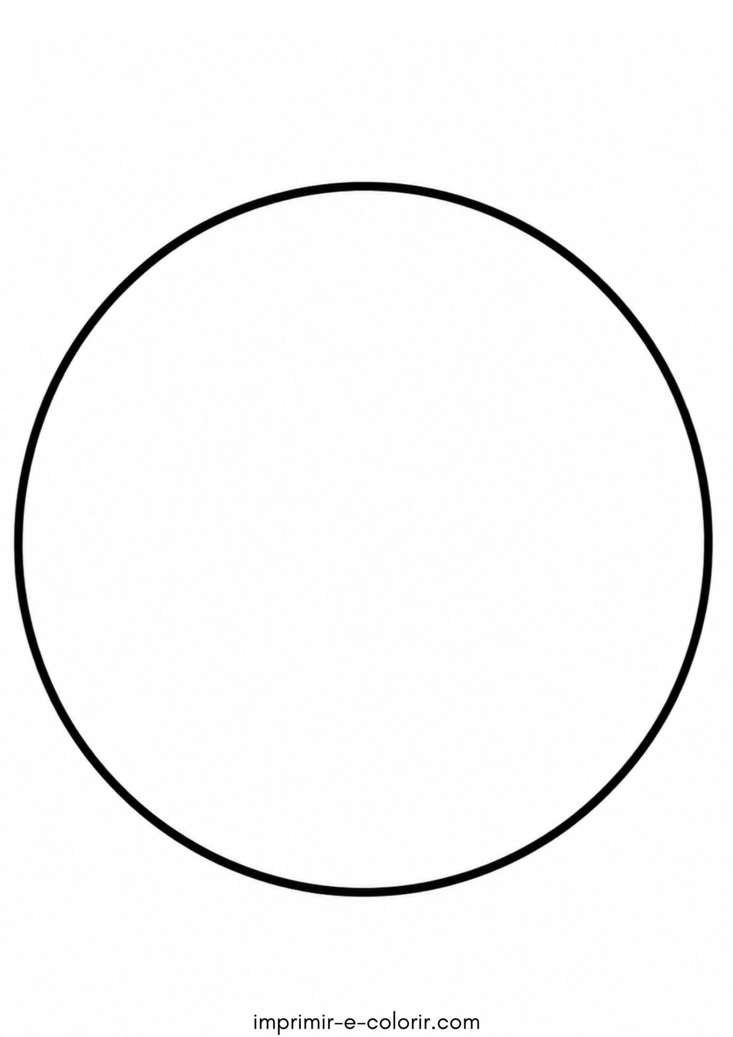 Desenho de Círculo para colorir e imprimir Desenho de Círculo para colorir e imprimir