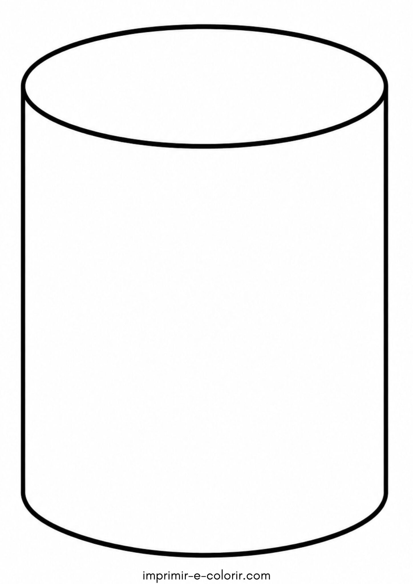 Desenho de Cilindro para colorir e imprimir Desenho de Cilindro para colorir e imprimir