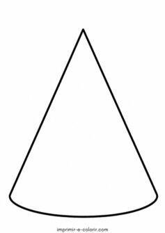 Desenho de Cone para Colorir e Imprimir Grátis – Baixar em PDF e A4 ...