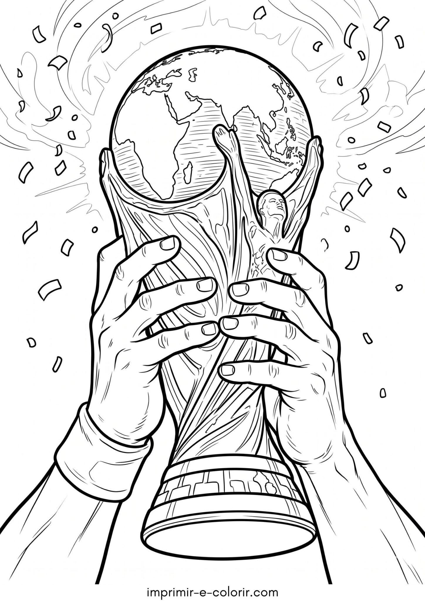 Desenho de Copa do Mundo de Futebol