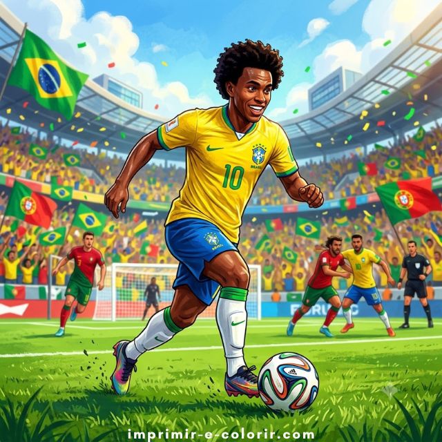 Desenhos de Futebol ⚽ para colorir e imprimir grátis