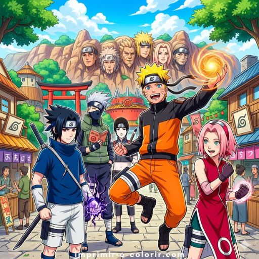 Desenhos de Naruto para colorir e imprimir grátis