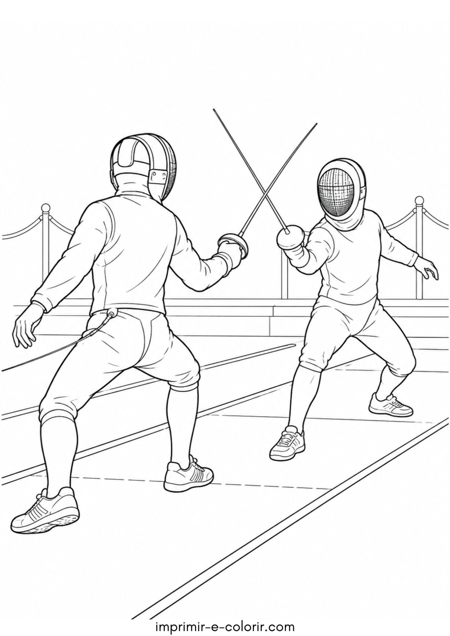 Desenho de Esgrima