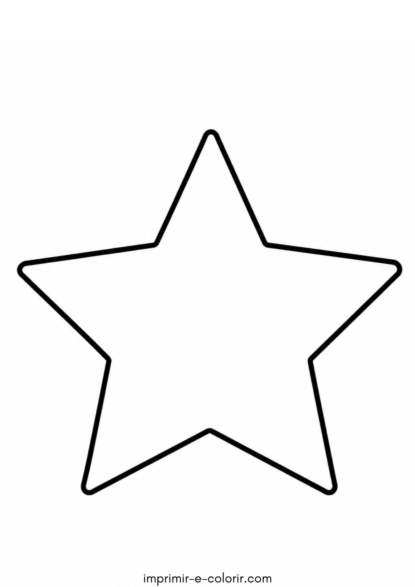 Desenho de Estrela para colorir e imprimir Desenho de Estrela para colorir e imprimir
