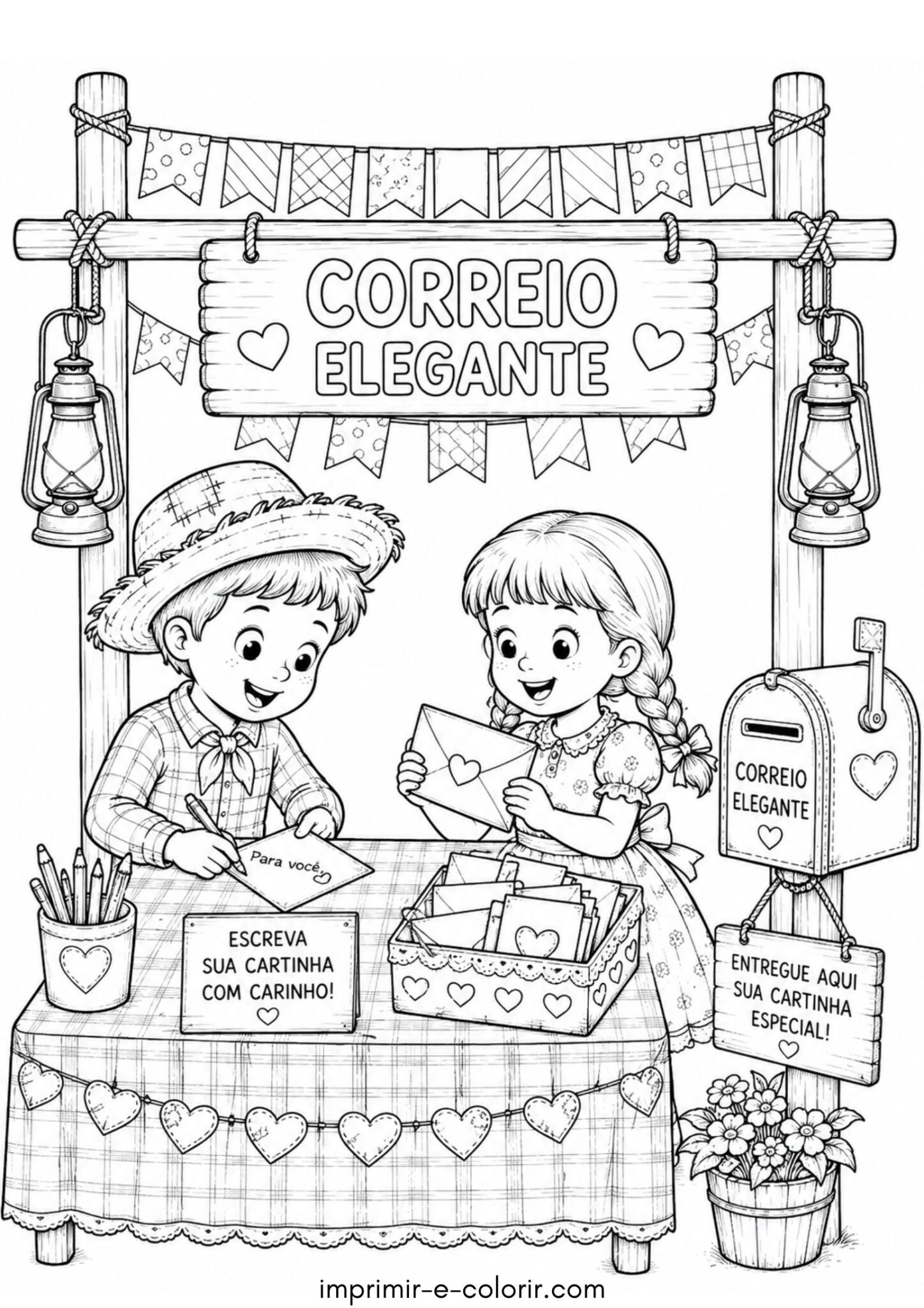 Desenho de Festa Junina – Correio Elegante