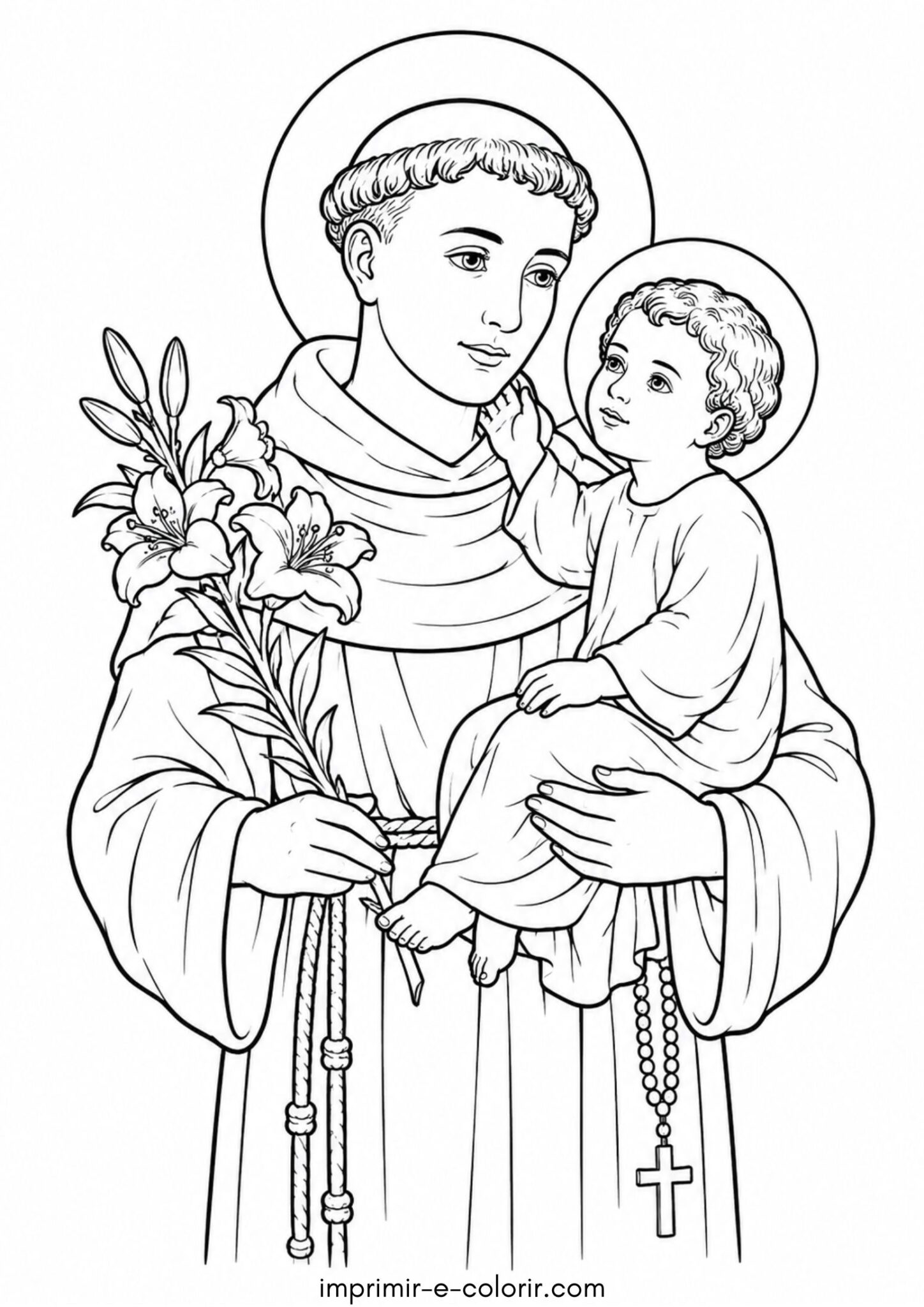 Desenho de Festa Junina – Desenho de Santo Antônio