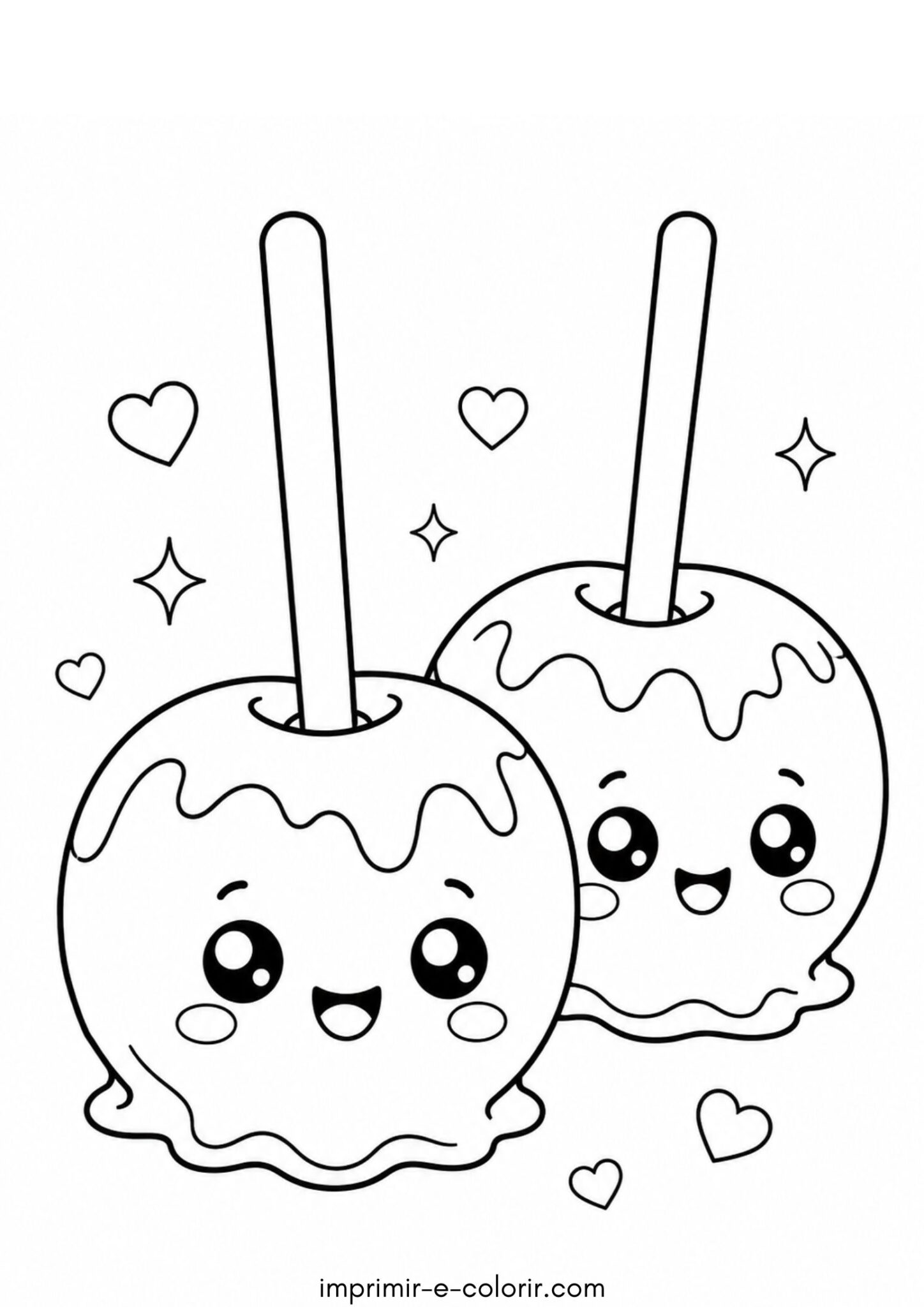 Desenho de Festa Junina – Maçã do Amor