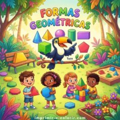Formas Geométricas 🟢🔶 para Colorir e Imprimir Grátis em PDF e A4