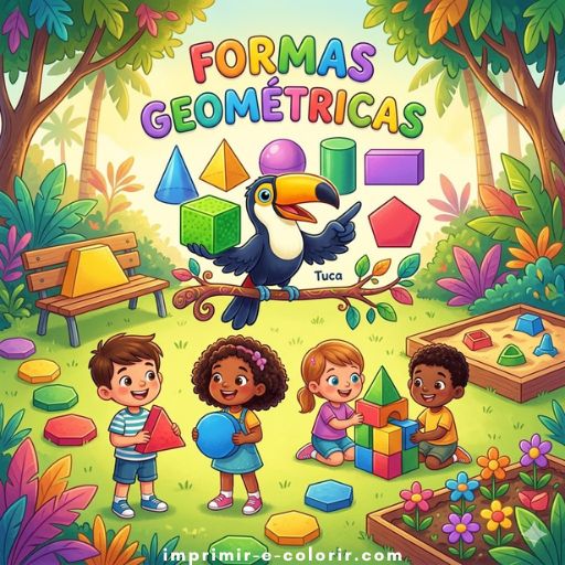 Desenhos de Formas 🟢🔶🟪 para colorir e imprimir grátis
