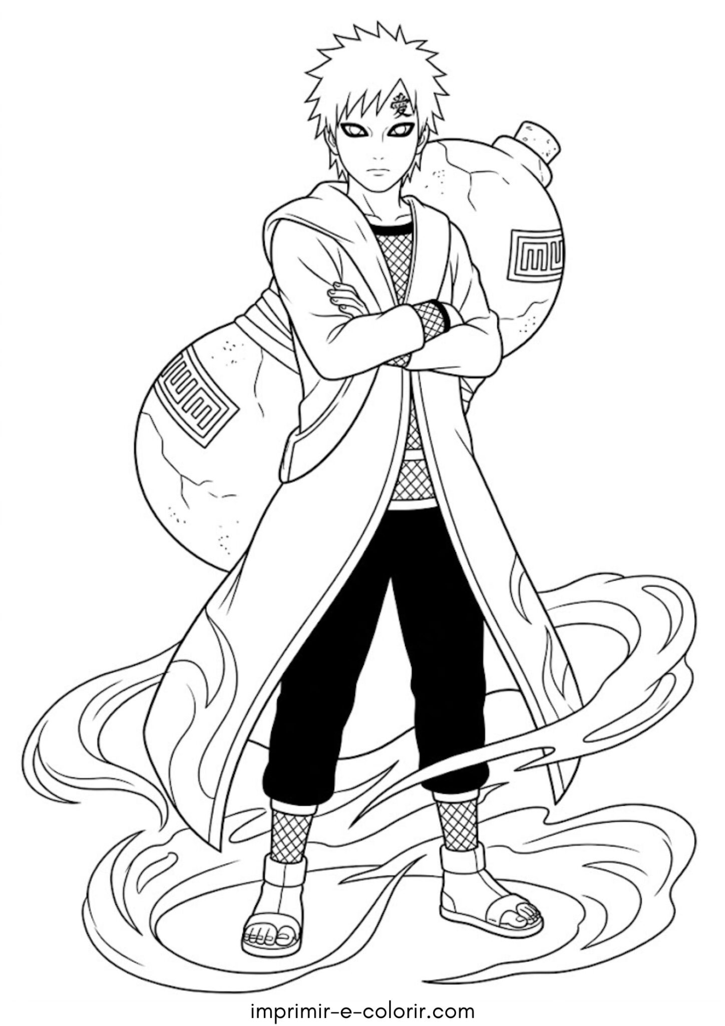 Desenho de Gaara (Naruto)