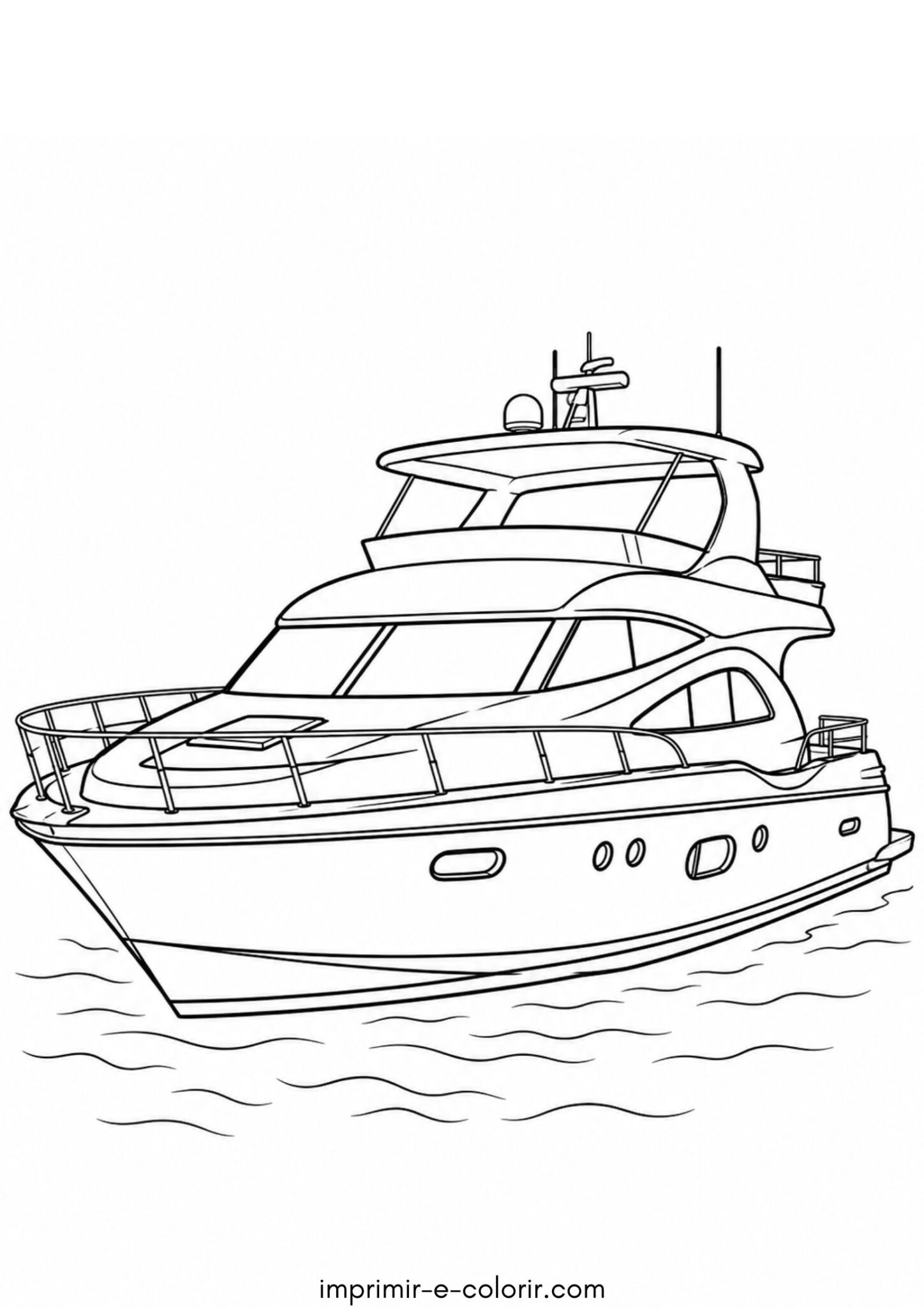 Desenho de Iate