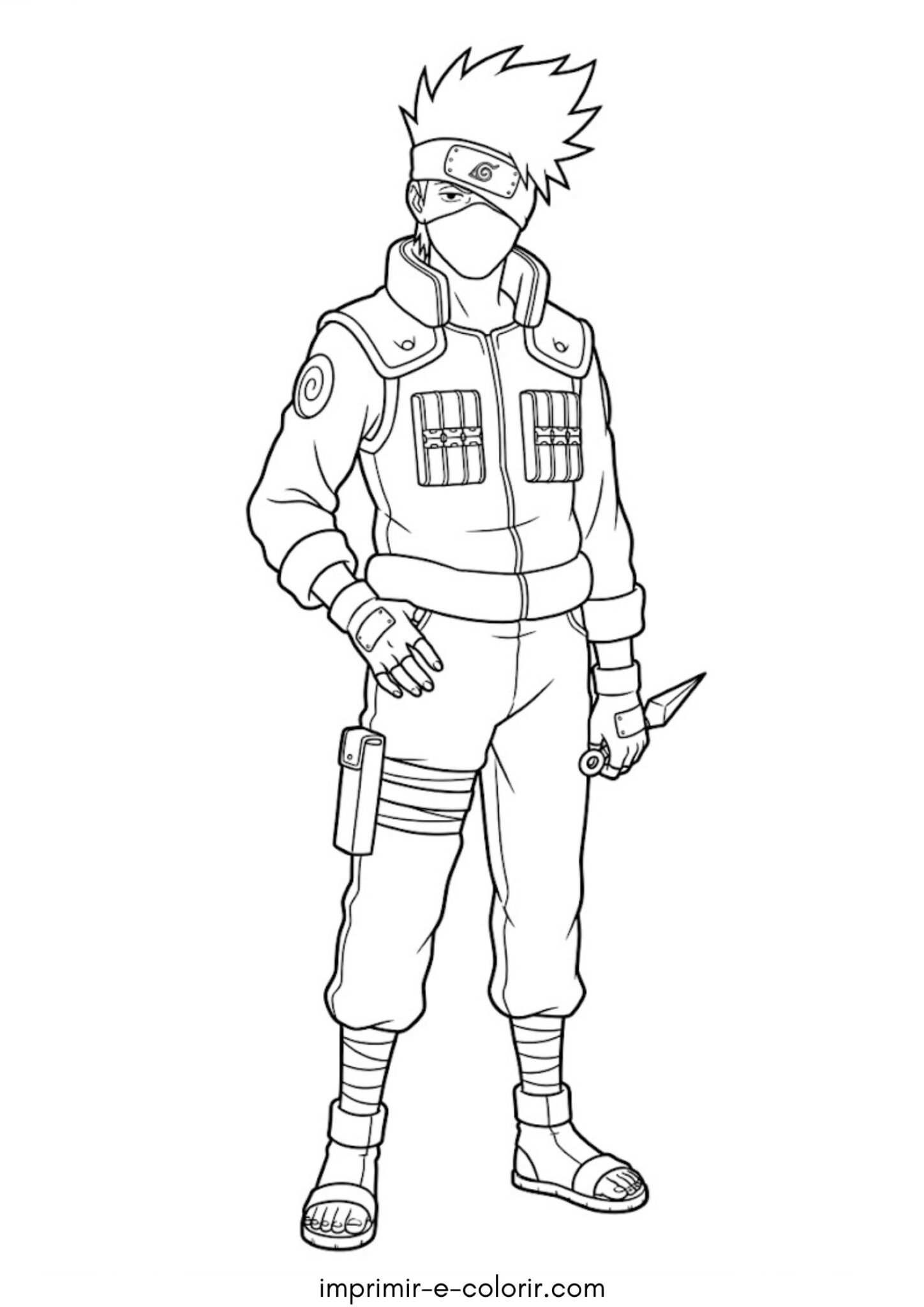 Desenho de Kakashi (Naruto)