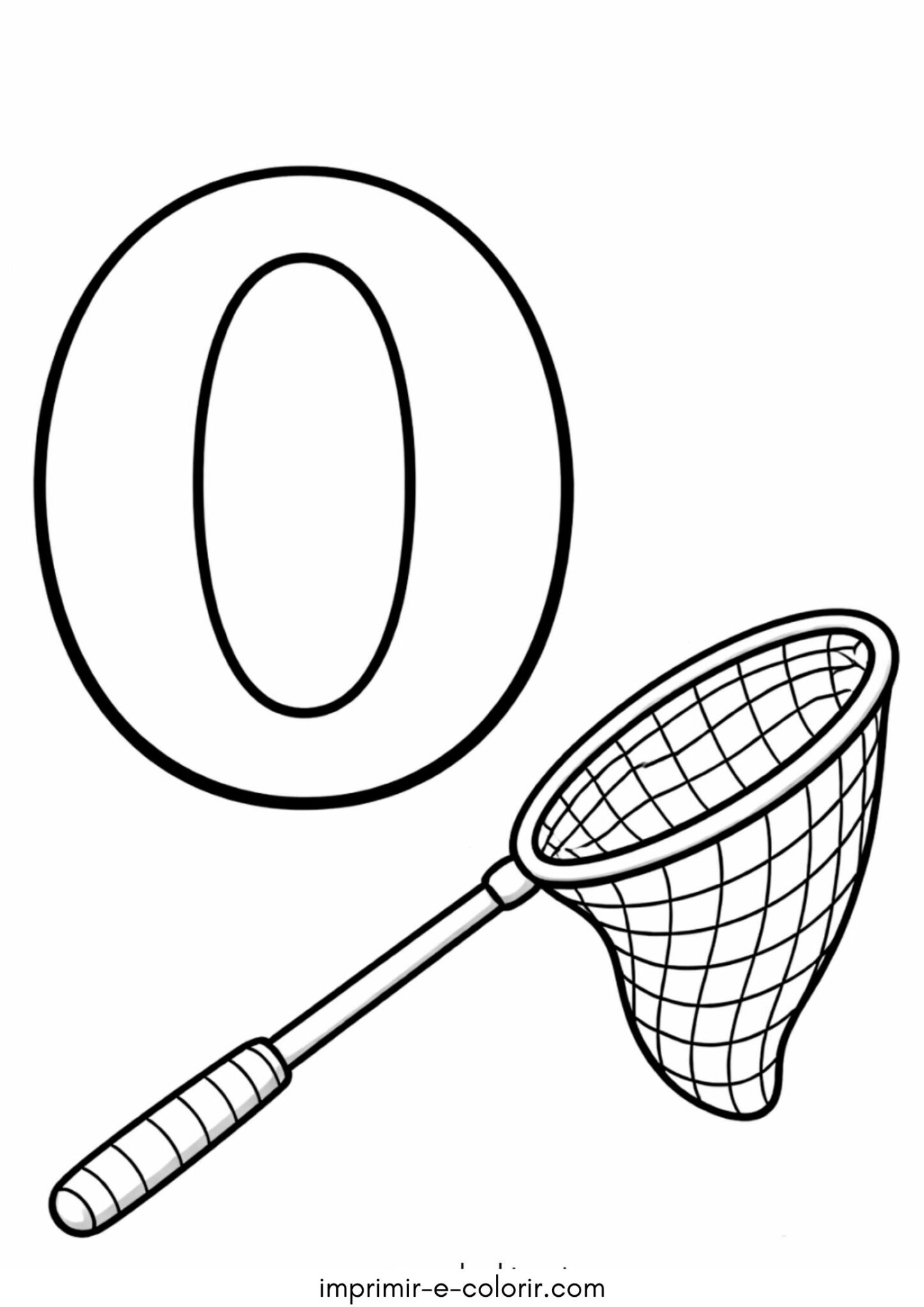 Desenho de Número 0 – Zero para colorir e imprimir Desenho de Número 0 – Zero para colorir e imprimir