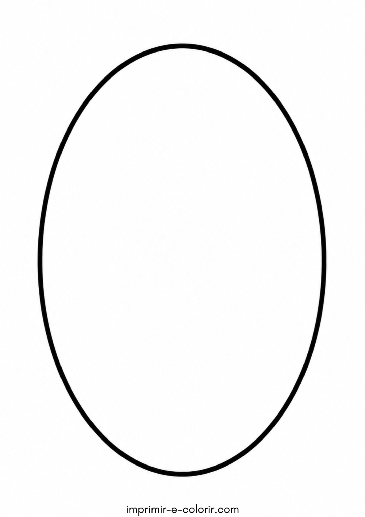 Desenho de Oval para colorir e imprimir Desenho de Oval para colorir e imprimir