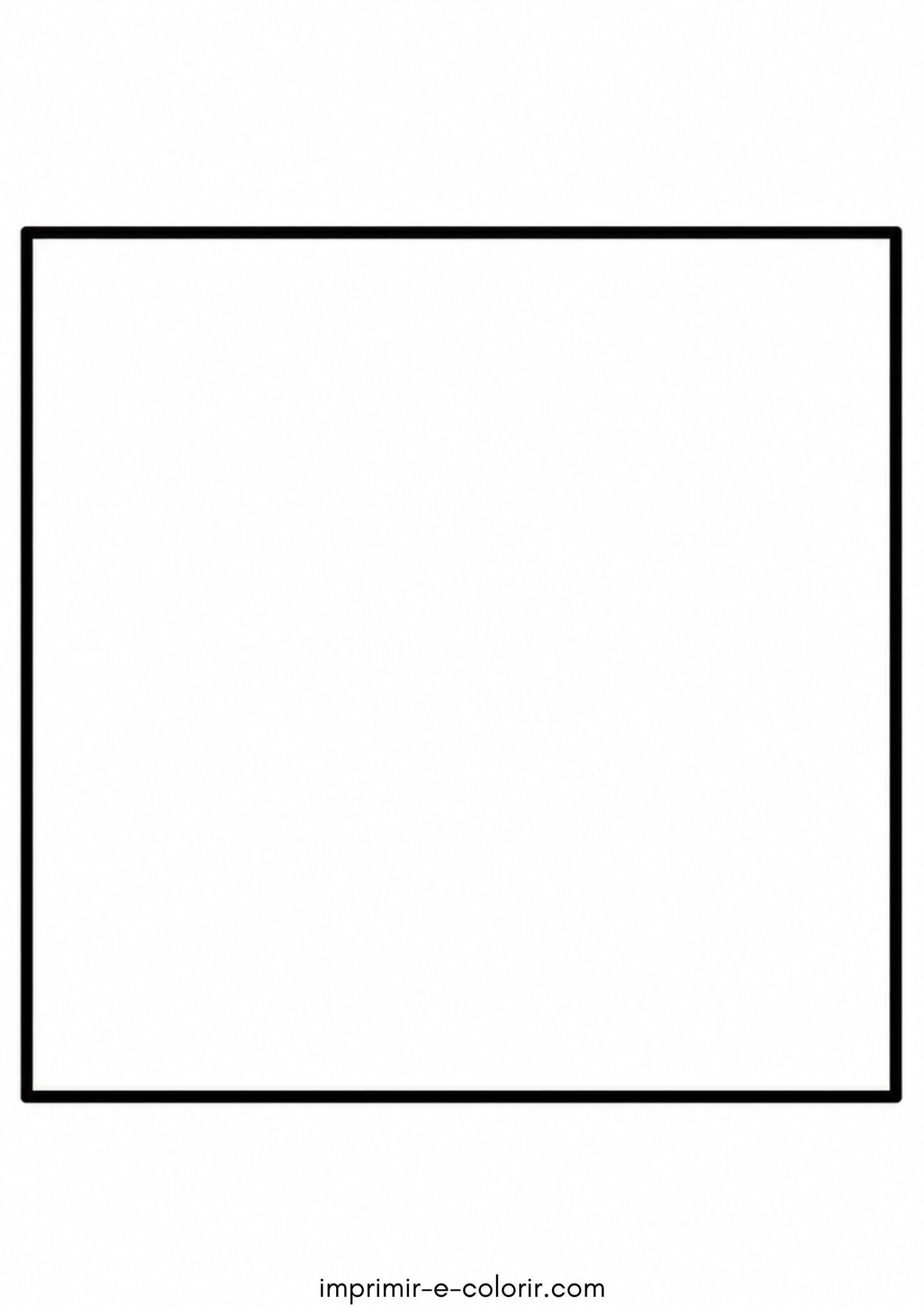 Desenho de Quadrado para colorir e imprimir Desenho de Quadrado para colorir e imprimir