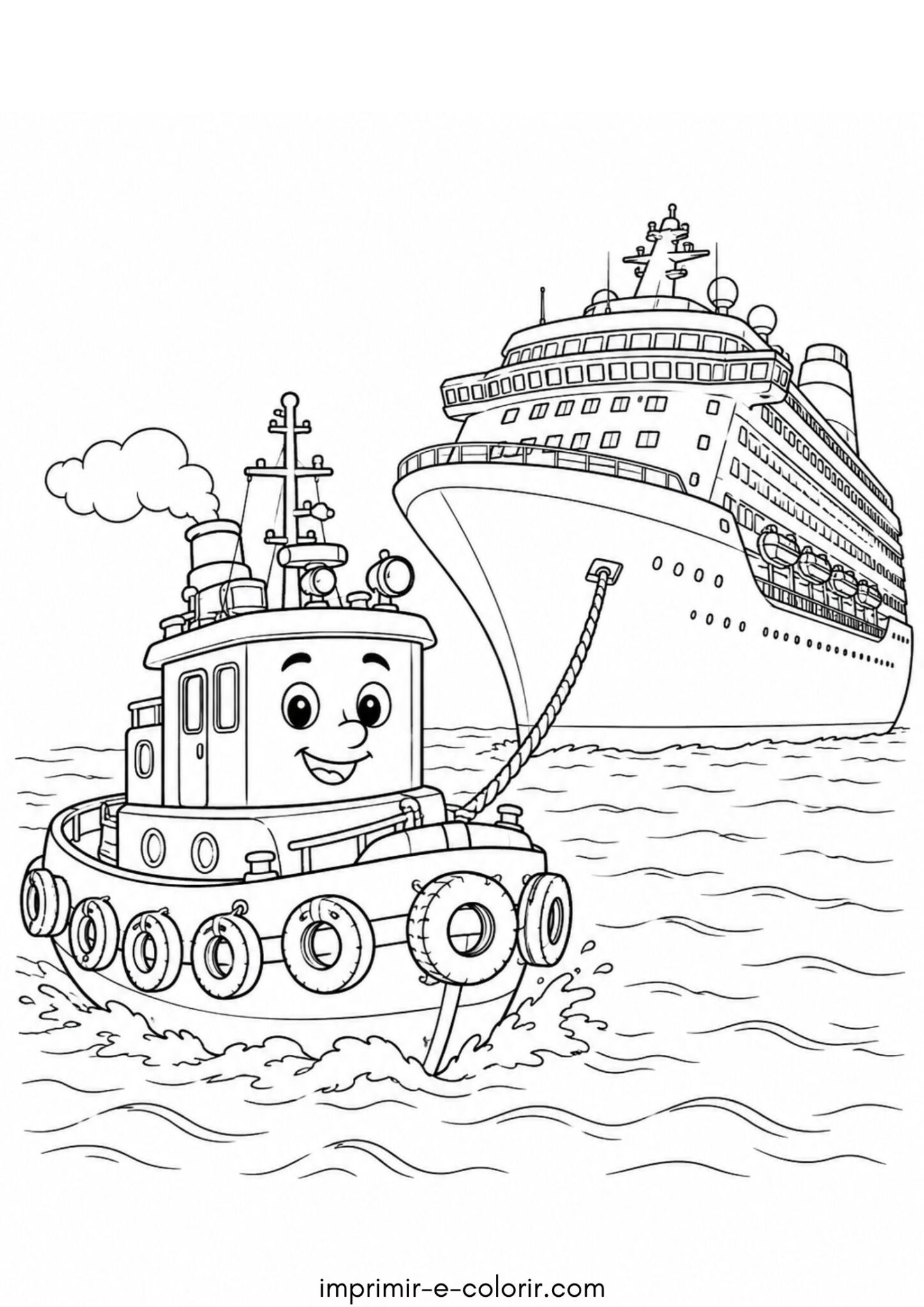 Desenho de Rebocador