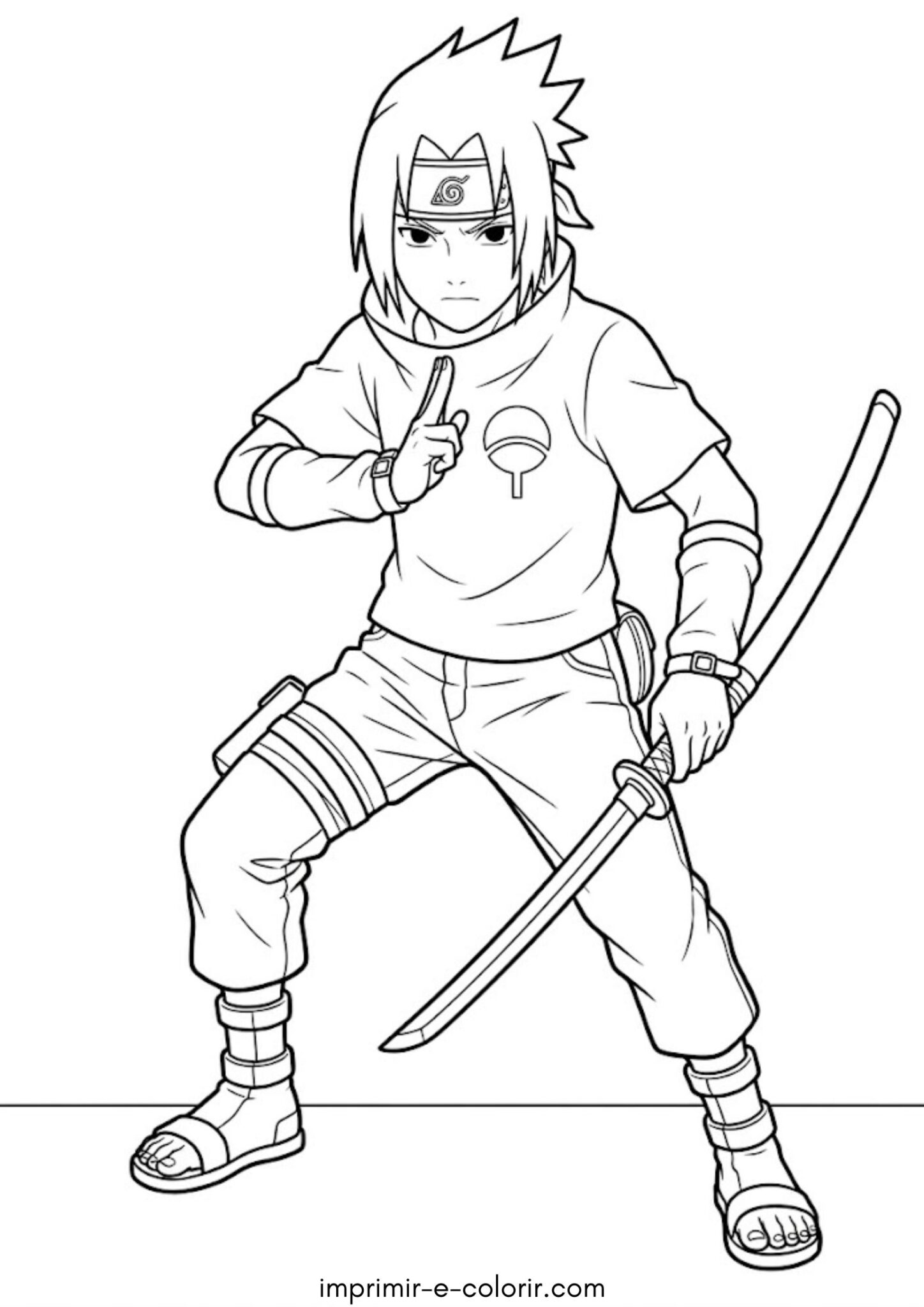 Desenho de Sasuke (Naruto)