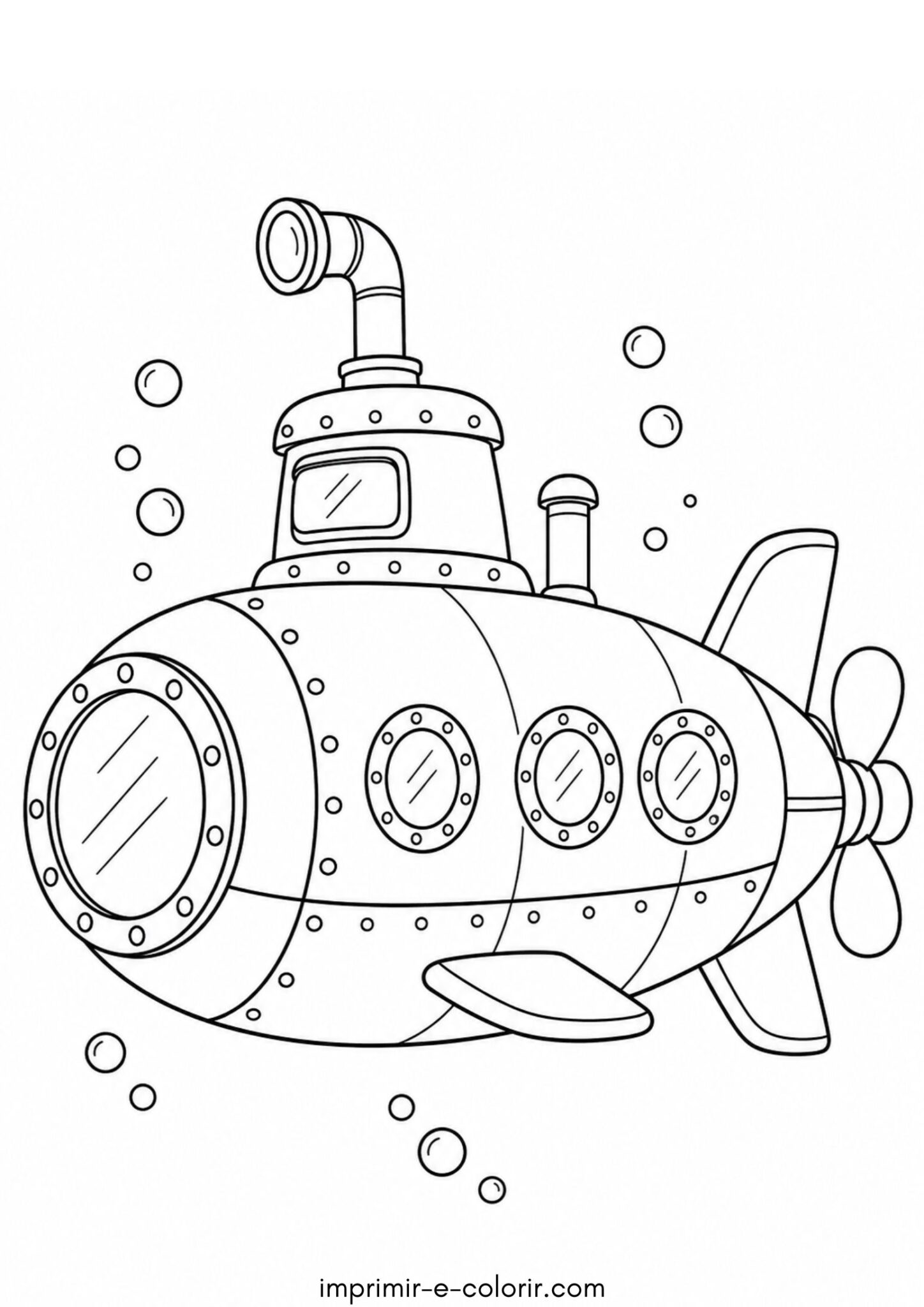 Desenho de Submarino
