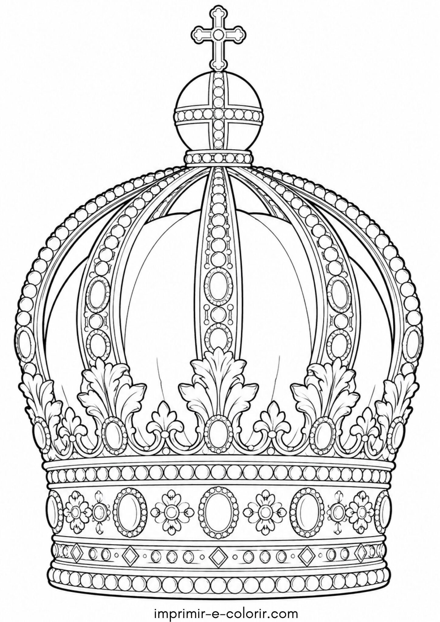 Desenho de Independência do Brasil – Corona imperial do Brasil