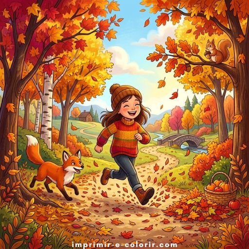 Desenhos de Outono 🍁 para colorir e imprimir grátis